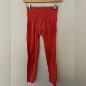 NVGTN Red Solid Seamless Leggings
